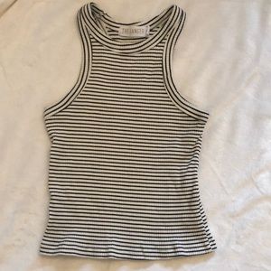 Racer back ribbed tank